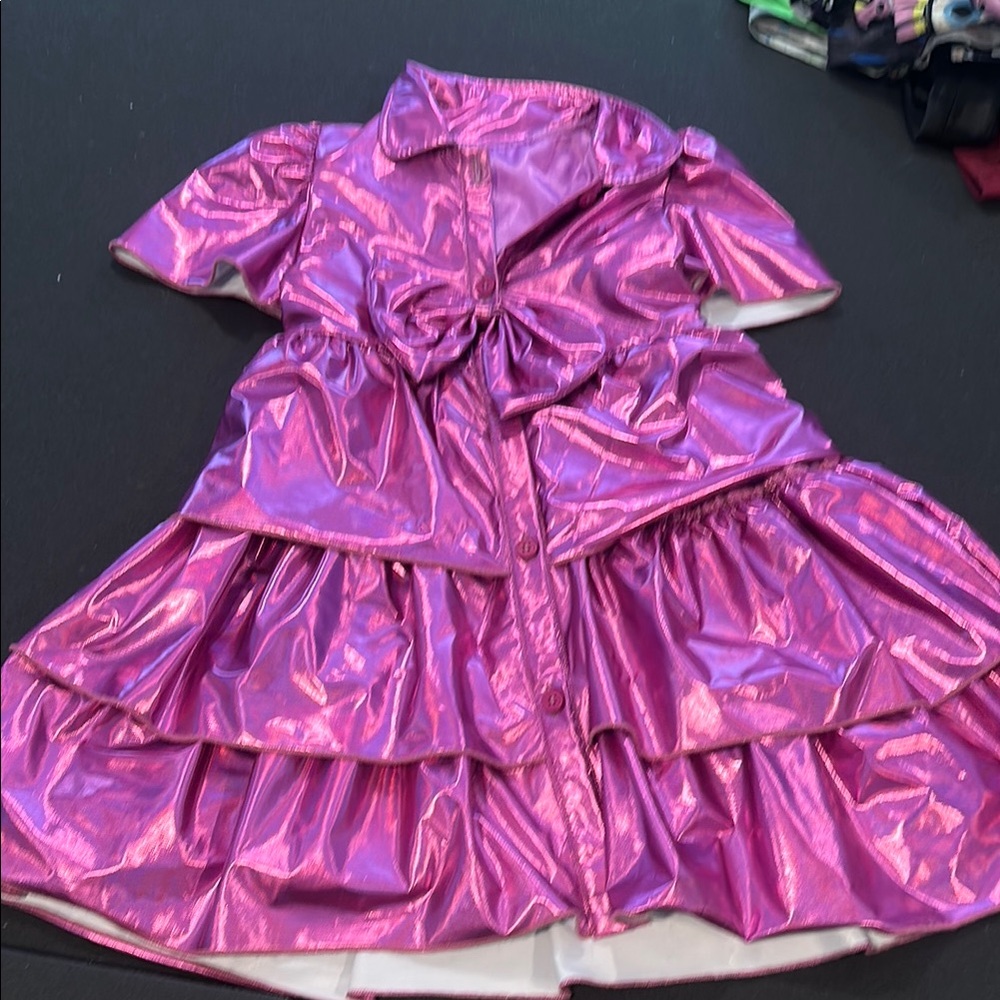 Shiny Pink Kids Costume Dress
